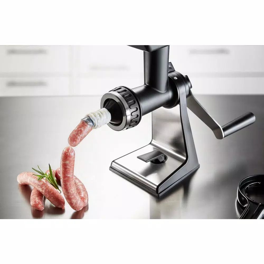 GEFU TRANSFORMA Manual Meat Mincer with Sausage Spout and Cookie Press Attachment