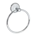 MODONA 4-Piece Bathroom Accessories Set, White Porcelain and Polished Chrome thumbnail 4