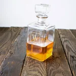 Cathy's Concepts Personalized Glass Whiskey Decanter with Beveled Stopper, 34 oz thumbnail 4