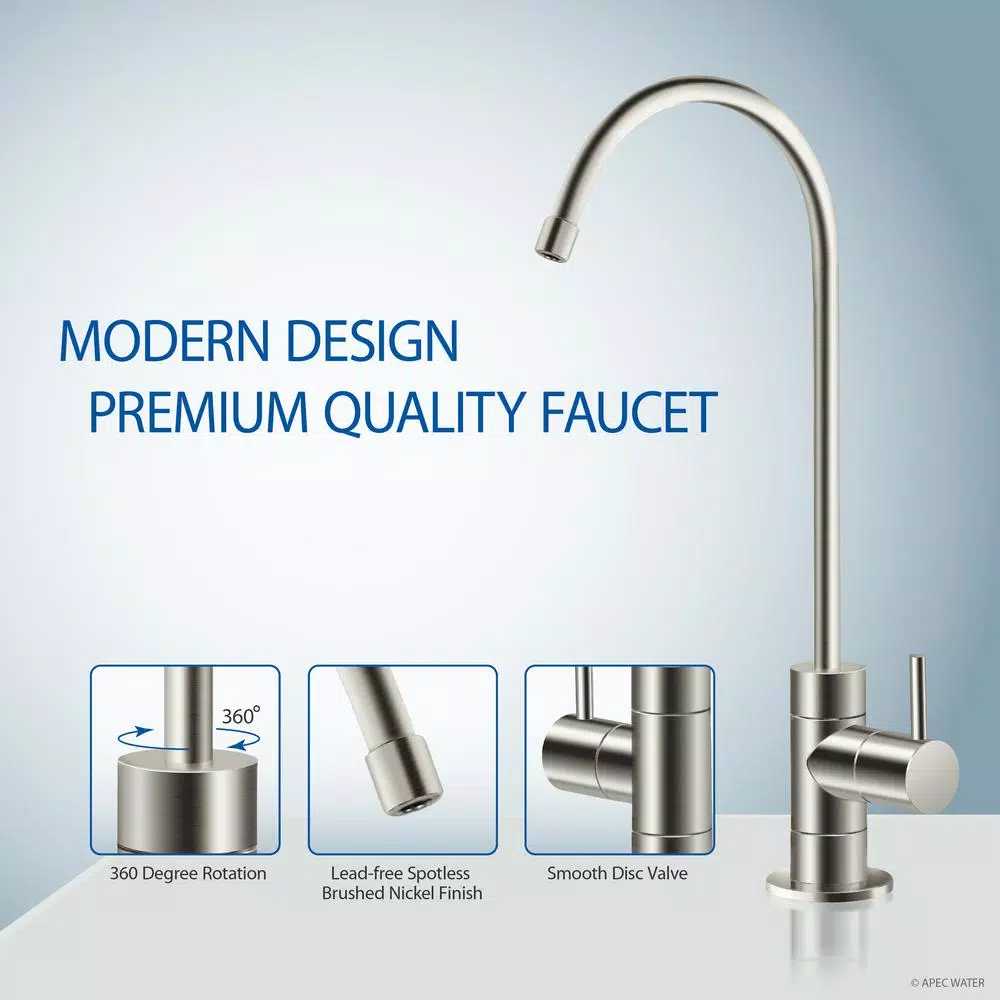 APEC Water Systems Essence 7-Stage Reverse Osmosis Water Filtration System with UV Sterilizer and Alkaline pH+ Mineralization