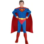 DC Comics Superman Deluxe Muscle Chest Kids Halloween Costume - Small Boys thumbnail 1