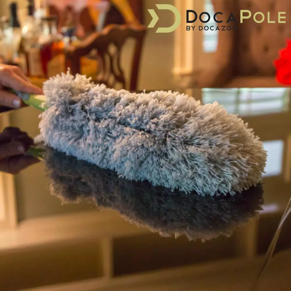 DocaPole Microfiber Feather Duster & 6-24 ft. Telescopic Extension Pole High Reach Cleaning Kit