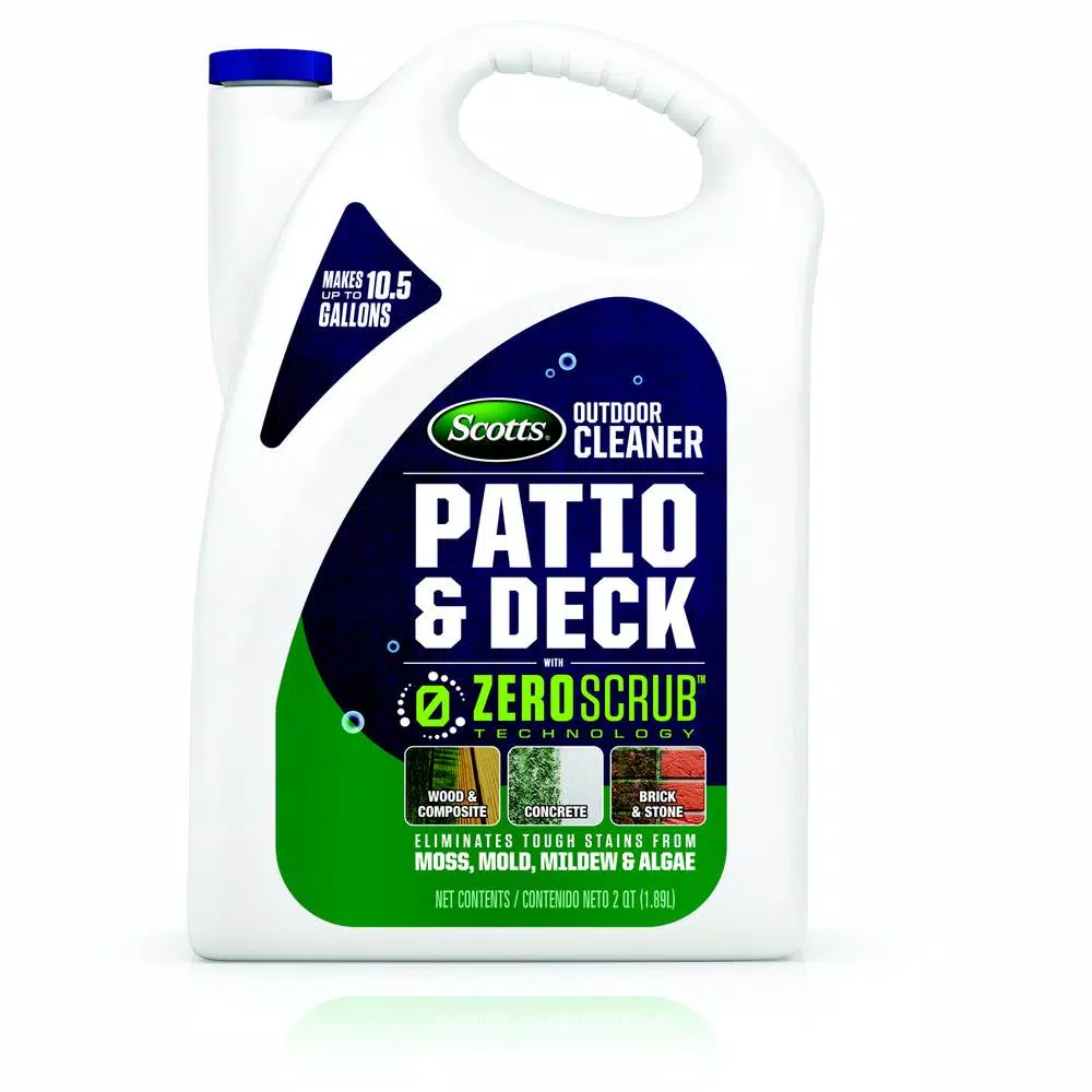 Scotts Outdoor Cleaner Patio and Deck Concentrate with ZeroScrub Technology, 0.5 Gal.