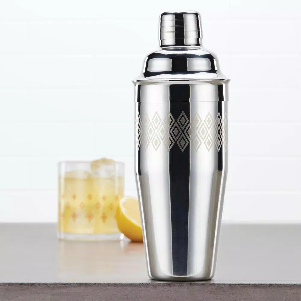 Ayesha Curry 4-in-1 Stainless Steel Cocktail Shaker, 26 oz