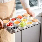 MALACASA White Porcelain Ramekins Set of 16, 2.75 in. Ceramic Souffle Dishes and Serving Bowls thumbnail 4
