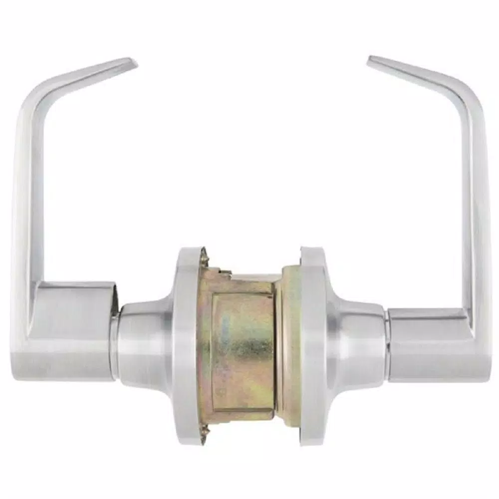 Universal Hardware Commercial Satin Chrome Standard Duty Storeroom Door Lever, ANSI Grade 2