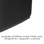 Honey-Can-Do 13 Gal. Stainless Steel Touchless Sensor Trash Can with Digital Timer, Brushed Black thumbnail 5