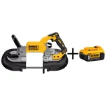 DEWALT 20V MAX XR Cordless Brushless Deep Cut Band Saw Kit with (1) 5.0 Ah Battery thumbnail 1
