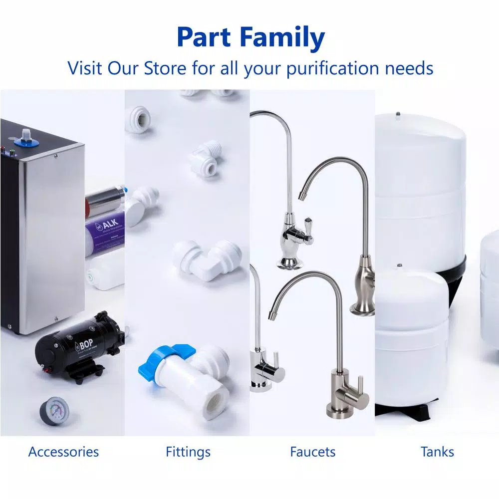 Express Water Refrigerator Connection Kit for Reverse Osmosis Systems, 15 ft. Tubing & Fittings
