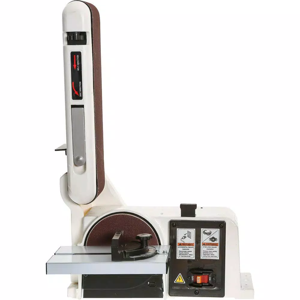 Shop Fox 4 in. x 36 in. Horizontal/Vertical Belt and Disc Combo Sander, 1/2 HP, 120V