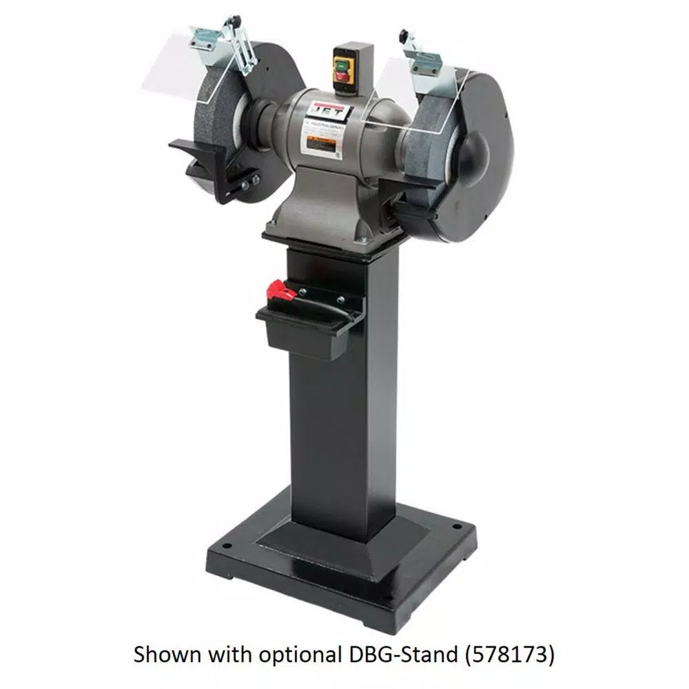 Jet 12 in. 2 HP Industrial Bench Grinder, 1800 rpm, 12 A