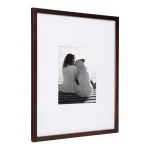 DesignOvation Gallery Wood Picture Frame Set of 2, Walnut Brown, 16x20 in. Matted to 8x10 in. thumbnail 3