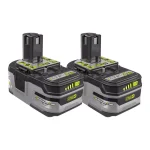 Ryobi 18V ONE+ LITHIUM+ HP High Capacity 4.0 Ah Lithium-Ion Battery 2-Pack thumbnail 1