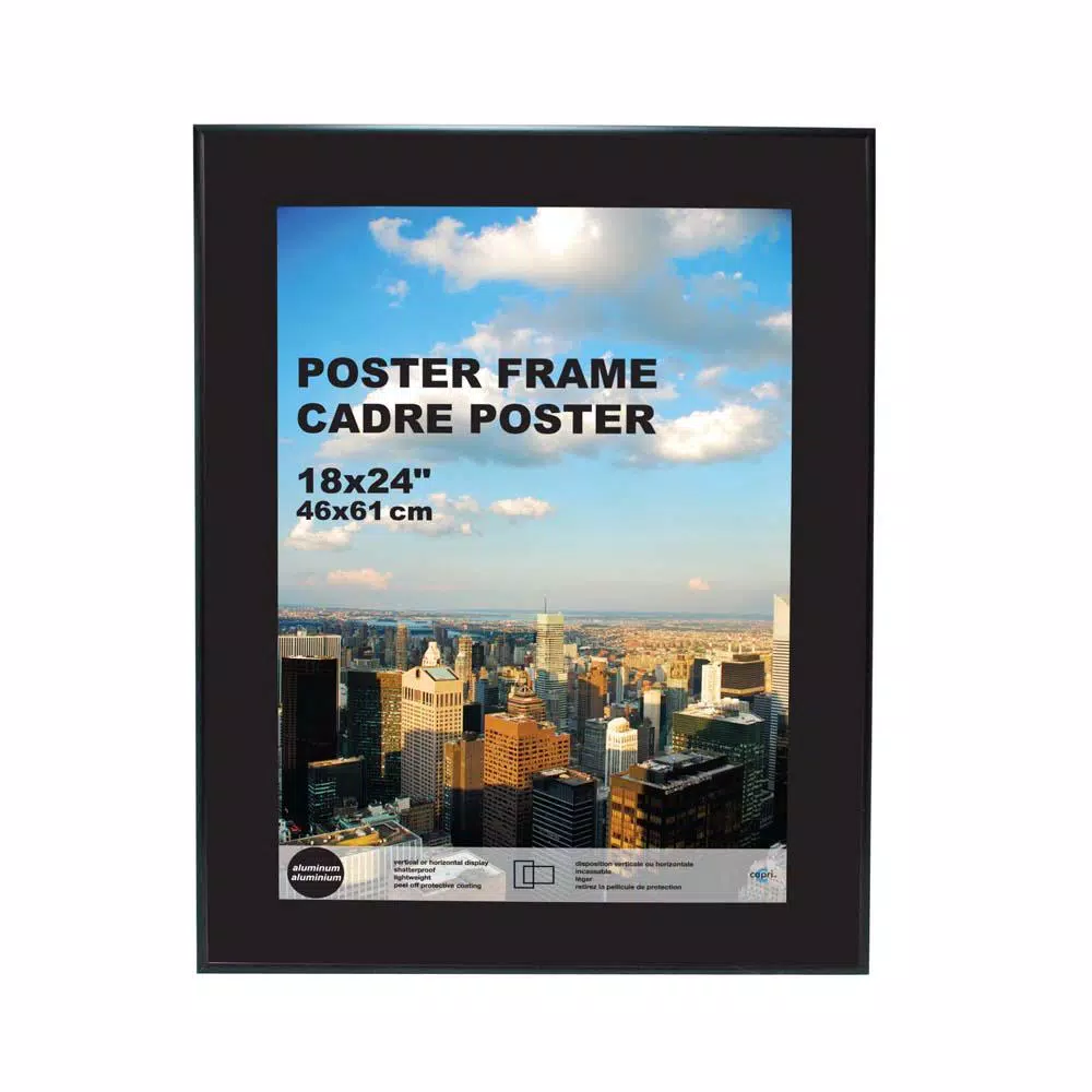 Kiera Grace kieragrace KG Uptown Aluminum Poster Frame - Black, 18.25 x 24.25 in