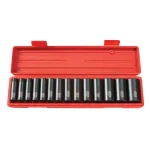 TEKTON 14-Piece 1/2 in. Drive 12-Point Deep Impact Socket Set, SAE 3/8-1-1/4 in. thumbnail 1