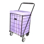 Easy Wheels Deluxe Jumbo Hooded Carrier Liner - Lilac Purple thumbnail 1