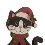 Glitzhome Wooden and Metal Cat and Dog Stocking Holder Set of 2 thumbnail 2