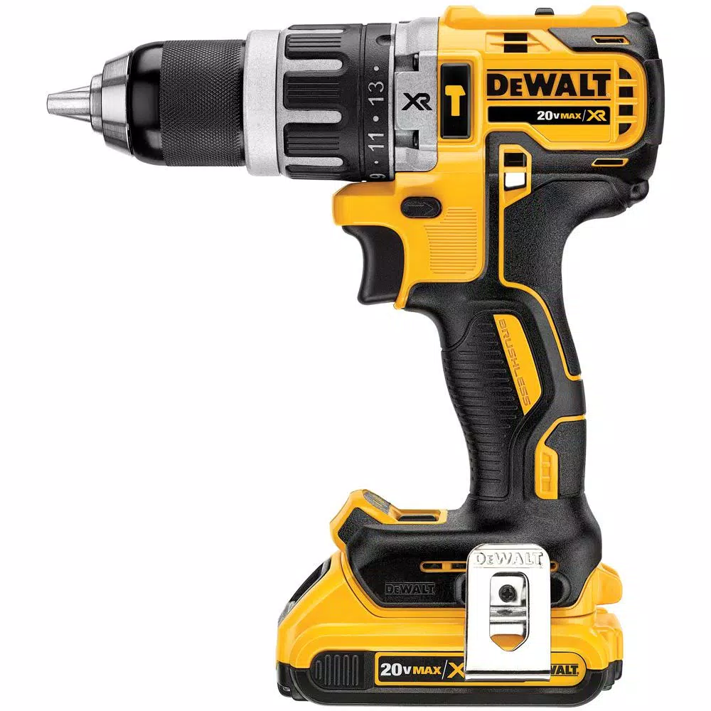 DEWALT 20V MAX XR Brushless Hammer Drill and Impact Driver Combo Kit with (2) Batteries & Charger
