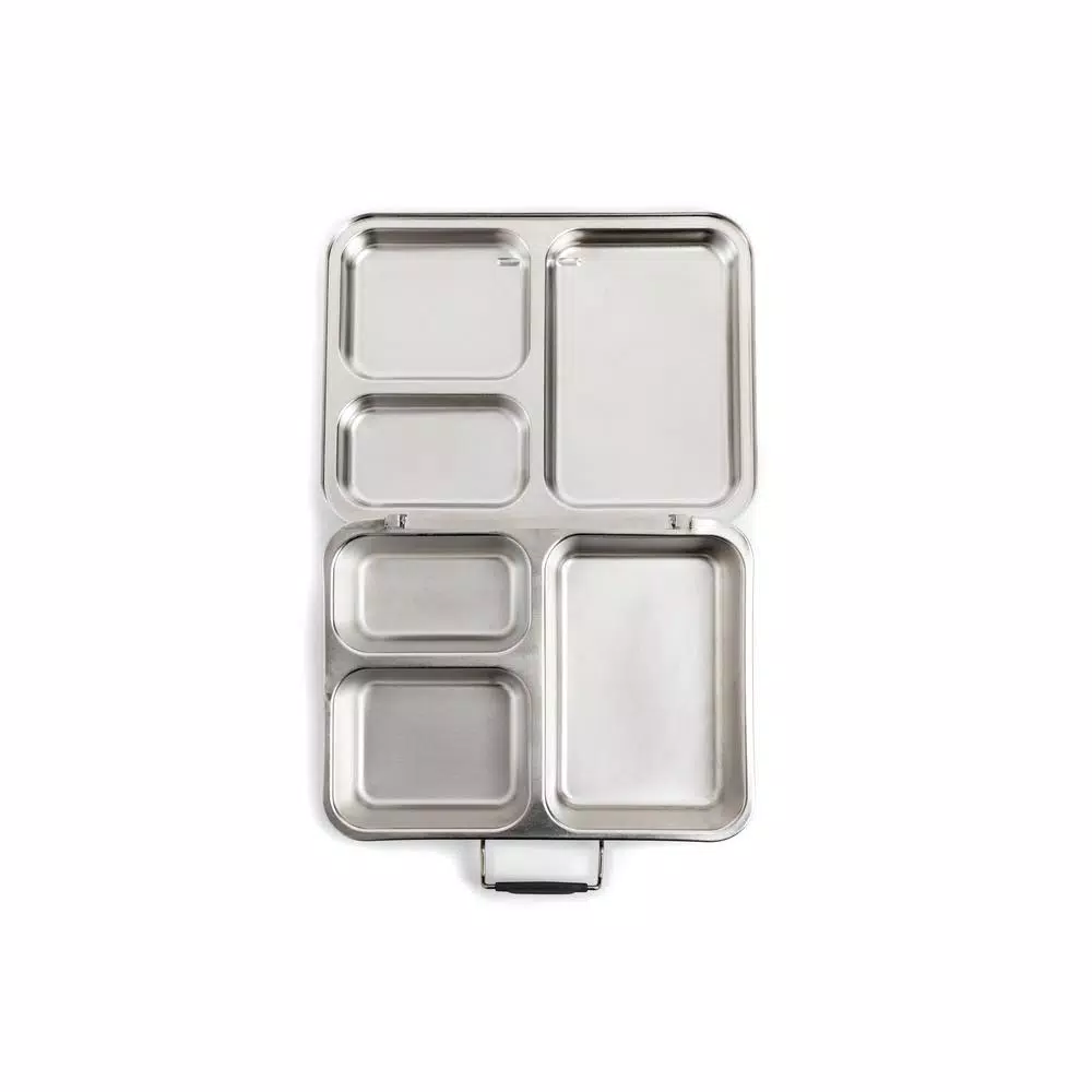 Manna Baransu Stainless Steel Large Lunch Container, 59 oz Divided Food Storage Box