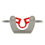 Alpine Industries Single Wall Mounted Mop and Broom Holder with 2 Hooks thumbnail 2