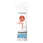 Brabantia Code J Trash Can Liners, 5.3 - 6.6 Gal (20-25 L), 240 Count (12 Packs of 20) thumbnail 1