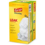 Glad ForceFlex 13 Gallon Tall Kitchen Trash Bags with Clorox Antimicrobial Protection, Clean Citrus, 40-Count thumbnail 11