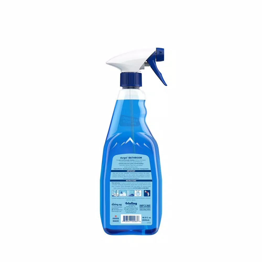 Durgol Effective Bathroom Cleaner Liquid - Soap Scum, Grime, and Lime Buildup Remover