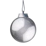 Xodus Innovations 5 in. Silver LED Outdoor Hanging Globe Ornament - Battery Operated Specialty Lights thumbnail 1