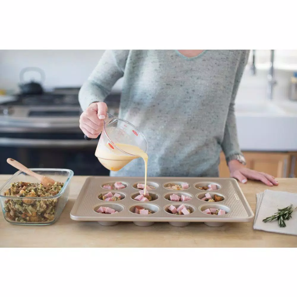 OXO Good Grips Non-Stick Pro 12-Cup Muffin Pan, Commercial-Grade Aluminized Steel