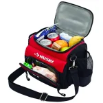 Husky 9 in. Insulated Lunch Box Cooler Bag, Red thumbnail 1