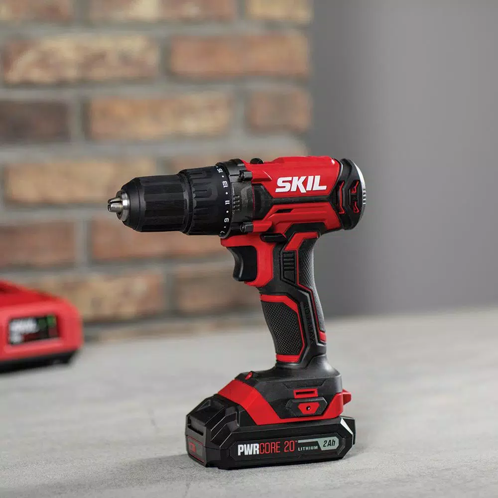 SKIL 20V PWRCore 20 Lithium-Ion 1/2 in. Cordless Drill Driver Kit