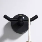 Kraus Elie Double Robe and Towel Hook, Matte Black thumbnail 9