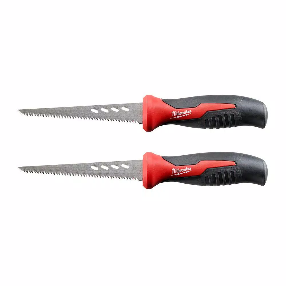 Milwaukee 6 in. Rasping Jab Saw with Rubber Overmold Grip, 2-Pack