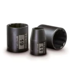 TEKTON 3/8 in. Drive 7-19 mm 12-Point Shallow Impact Socket Set, 13-Piece thumbnail 2