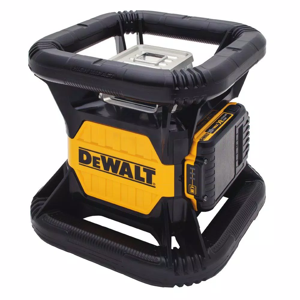 DEWALT 20V MAX Green Beam Self-Leveling Rotary Laser Level Kit with (3) 2Ah Batteries & TSTAK Case