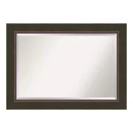 Amanti Art Milano 42.5 in. W x 30.5 in. H Rectangular Beveled Edge Bathroom Vanity Mirror, Dark Bronze thumbnail 4