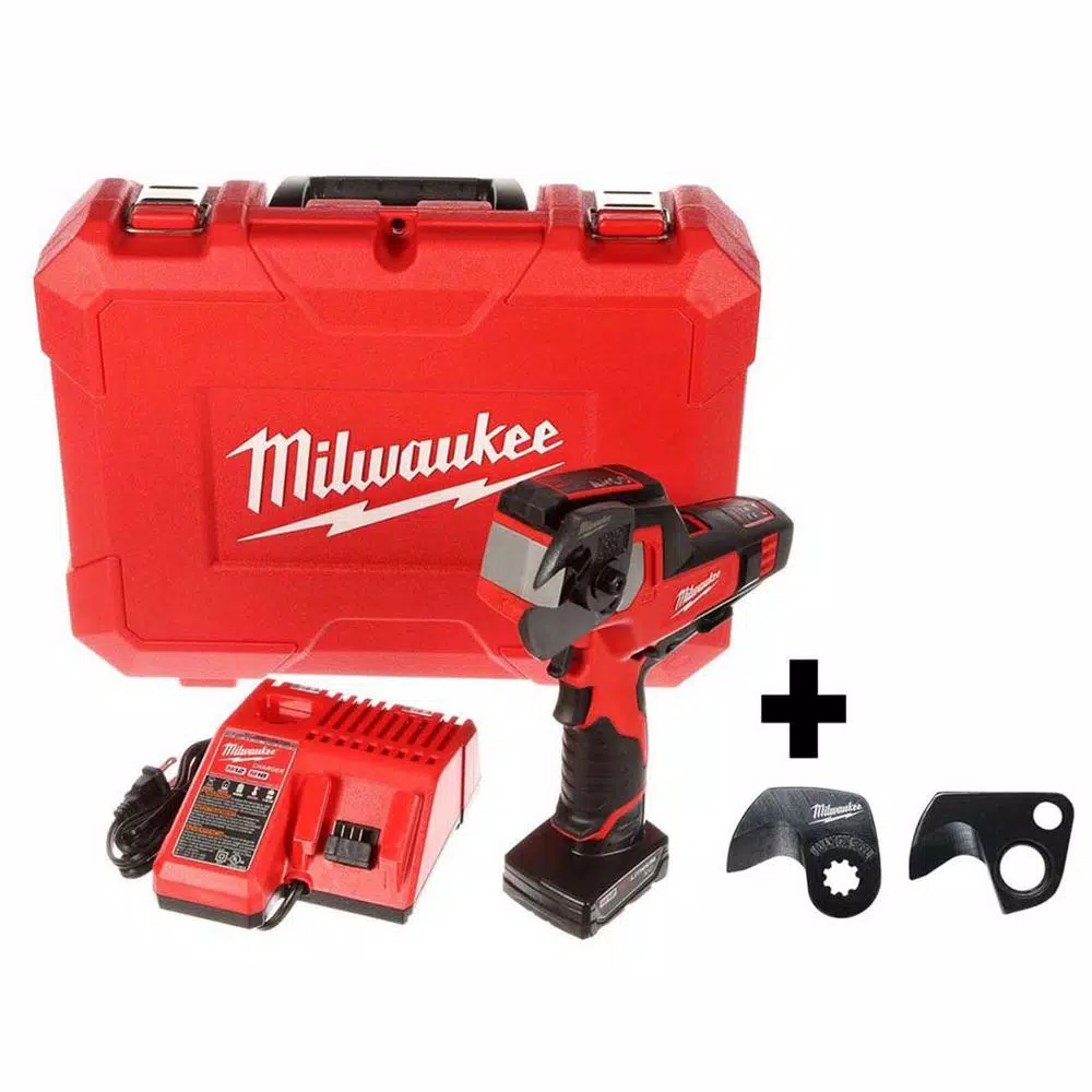 Milwaukee M12 12V Lithium-Ion Cordless 600 MCM Cable Cutter Kit with 3.0Ah Battery and Charger