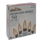 Brite Star Designer Series 50-Light Clear Mini String Lights with White Wire (Set of 2) thumbnail 2