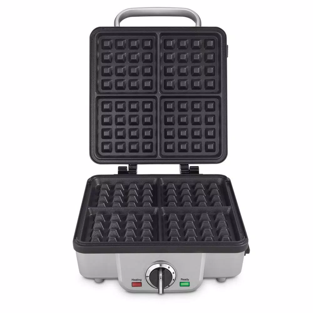 Cuisinart Breakfast Central 4-Slice Belgian Waffle and Pancake Maker, Stainless Steel