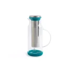 Manna 5-Cup Cold Brew Coffee Pitcher, 47 fl. oz. Onyx Black with Stainless Steel Mesh Filter thumbnail 1