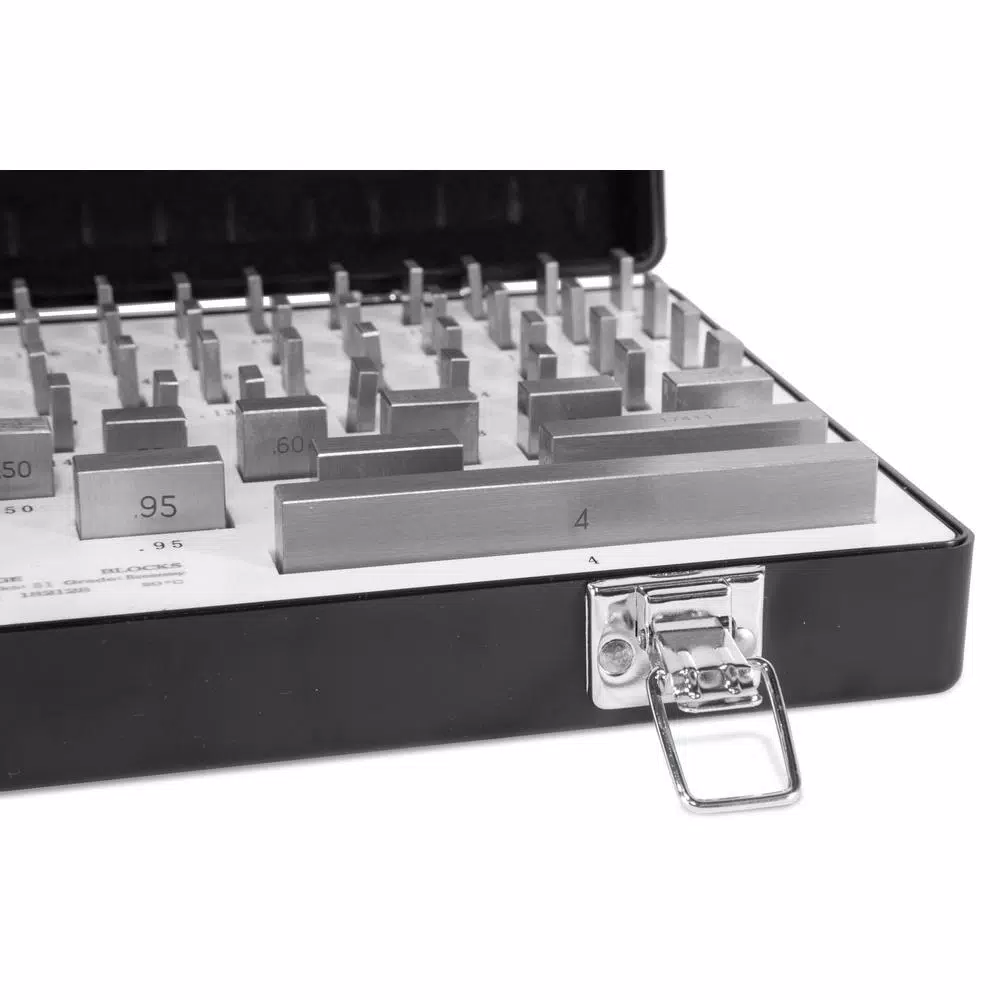WEN 81-Piece Rectangular Steel Gauge Block Set with Hard Case