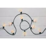 Home Accents Holiday 100-Light LED C9 Warm White Smooth Bulb String Lights, 65 ft, Green Wire thumbnail 2