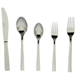 Gibson Royal Brighton 20-Piece 18/10 Stainless Steel Flatware Set, Hammered Design, Service for 10 thumbnail 4