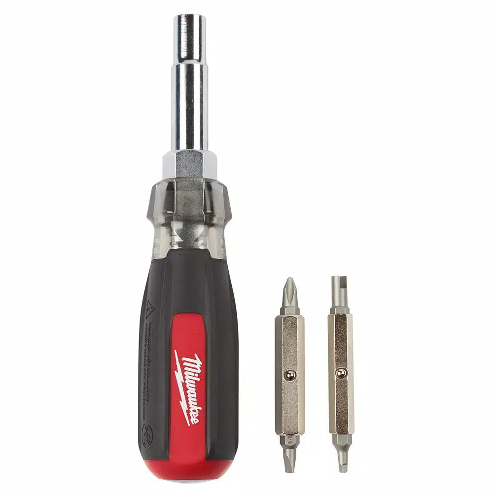 Milwaukee 13-in-1 Multi-Tip Cushion Grip Screwdriver with Schrader Bit