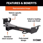 CURT Front Mount Trailer Hitch for Ford F-250/F-350 Super Duty, Class V, 2 in. Receiver thumbnail 5
