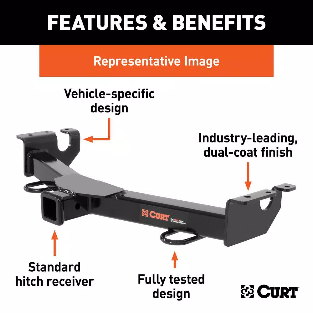 CURT Front Mount Trailer Hitch for Ford F-250/F-350 Super Duty, Class V, 2 in. Receiver