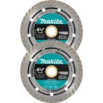 Makita 4-1/2 in. Turbo Rim Diamond Blade, 2-Pack thumbnail 1