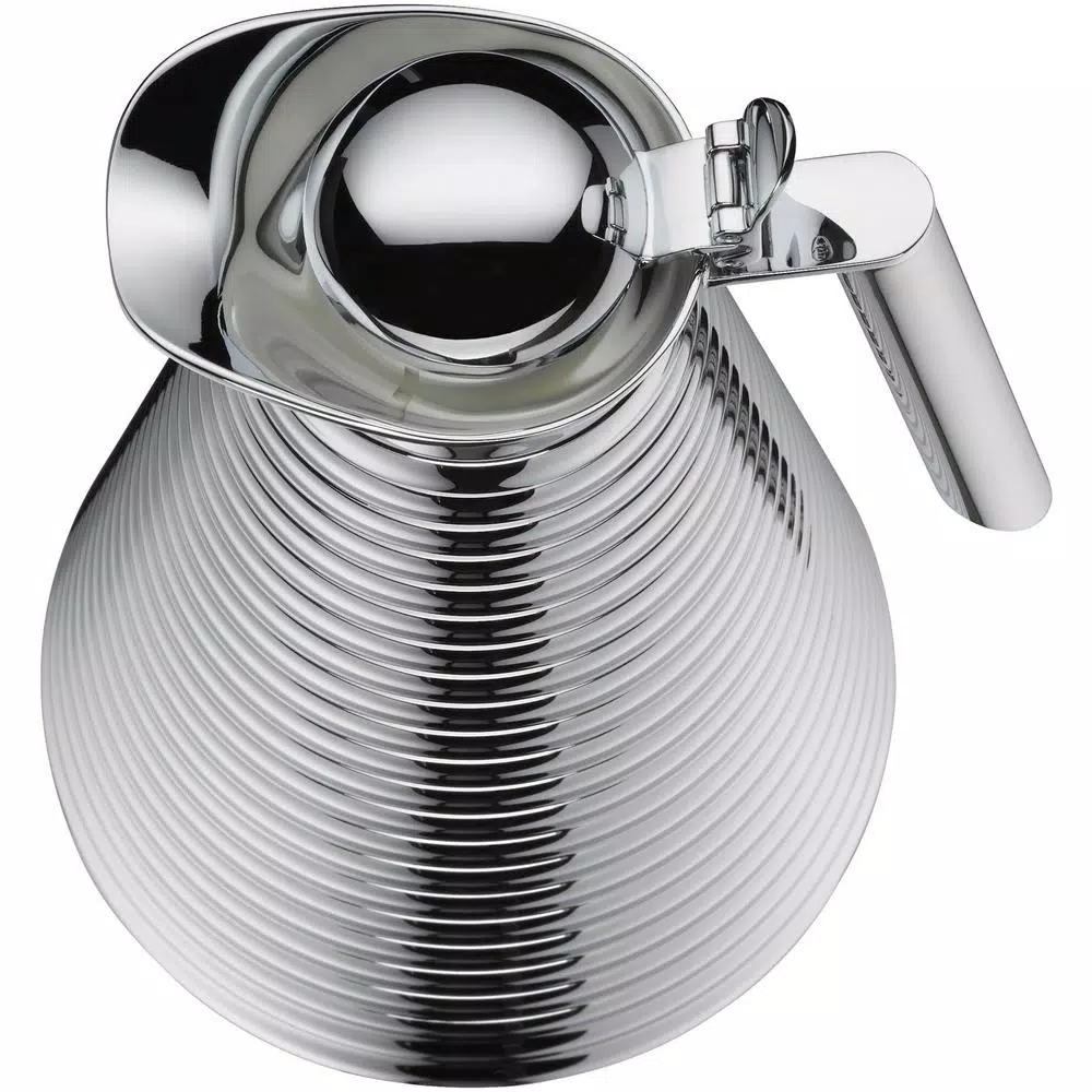 Alfi Chrome-Plated Copper Glass Vacuum Carafe, 1.06 Qt.
