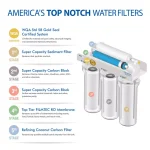 APEC Water Systems APEC RO-Hi 5-Stage Reverse Osmosis Under-Sink Water Filtration System, 90 GPD, Fast Flow 3/8 in. Output thumbnail 6