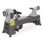Stark 1/2 HP Variable-Speed Benchtop Wood Lathe, 10 in. x 18 in., 5-Speed Gray thumbnail 1